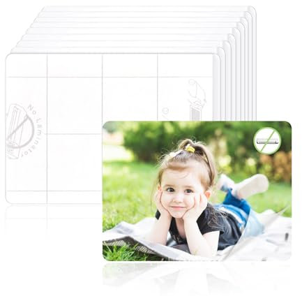 10 Stück Laminierfolien Selbstklebende Laminierfolie Kaltlaminierfolie 86×117 mm Laminieren ohne Gerät Transparent Kaltlaminierfolie für Visitenkarten Fotos Ausweise Speisekarten (10)