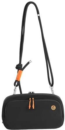 ULANZI Kabelväska tillbehörsväska, resa EDC elektronik arrangör väska kabelorganiserare tech pouch bag för laptop tillbehör, powerbank, laddkabel, laddningskontakt, hårddisk, DJI Osmo Pocket 3, svart