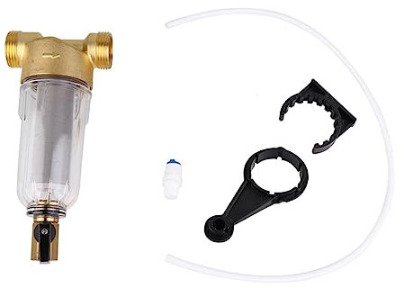 Toyvian Préfiltre Filtre à Eau du Robinet Filtre à Sédiments d'eau Filtre du Robinet Filtre De Lavage à Contre- Filtre De Détartrage De l'eau Purificateur d'eau Cuivre