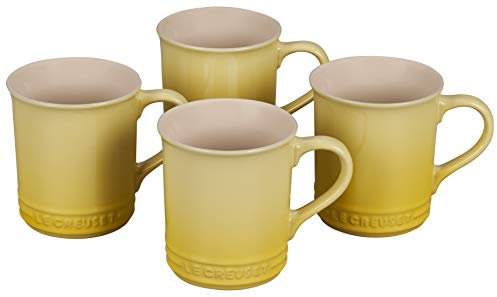 Le Creuset Stoneware Set of 4 Mugs, 14 oz. each, Soleil