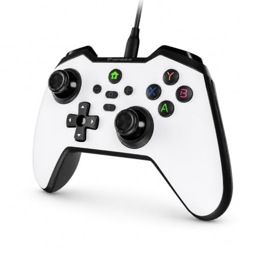 Genesis Gamepad MANGAN 300 (PC/SWITCH/mobiltelefon) kabelansluten vit
