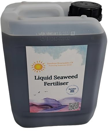 Premium 5L concentrated organic seaweed fertiliser for soil, root & foliar growth. Boosts plant health, improves soil & supports lush vegetables, flowers & lawns.