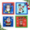 Schiebepuzzle Kinder,4 Stück Schiebepuzzle,Adventskalender Füllung Kinder,Schiebe Puzzle als Kleinigkeiten für Adventskalender,Weihnachten Schiebe Puzzle,Weihnachtsmann,Schneemann,Elch und Pinguin