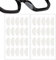 20 Paar Nasenpads Brille Selbstklebend 1mm D Form Anti Rutsch Brille Nasenpads Silikon Transparent Dünne Rutschfeste Selbstklebende Nasenpads Brillezubehör für Brillen Sonnenbrillen Schutzbrille