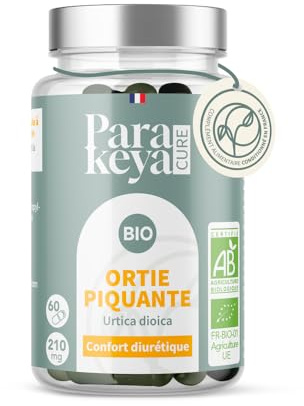 Parakeya - Ortie Piquante Bio 210 mg | Confort Diurétique | Complément alimentaire | 60 gélules