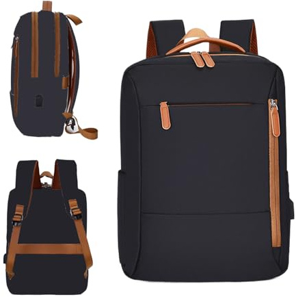 Damryggsäck | Affärsryggsäck för bärbar dator | 38 cm Stilfull Skolryggsäck för Kvinnor, College, Gym, Pendling, Camping, Semester, Utomhusaktiviteter och Vardag