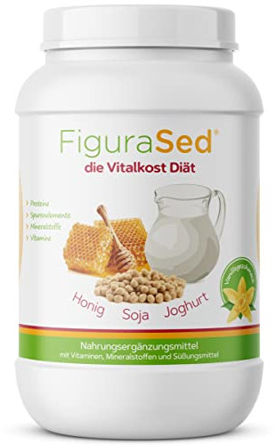 VITACONCEPT® | FiguraSed | 500g | Honig - Soja - Joghurt | Vanille | Mahlzeitenersatz | Proteinshake