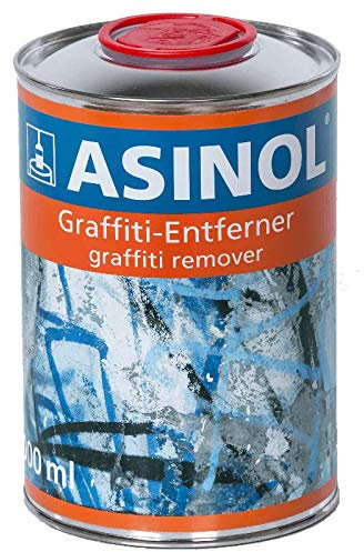 ASINOL Professioneller Graffiti-Reiniger | 1 Liter | Ideal für Naturstein, Beton, Glas & lackierte Oberflächen | Entfernt mühelos Sprühlack & Filzstift