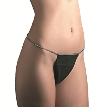 MFB Provence® - 100 Strings Femme Noirs jetables - Slips Non tissés