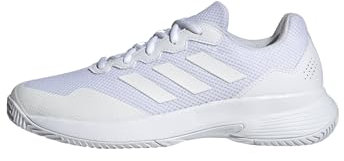 adidas Herren Gamecourt 2.0 Tennis Shoes, FTWR White/FTWR White/Matte Silver, 44 EU
