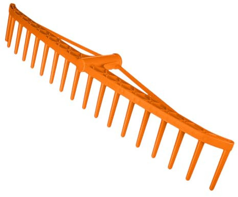 NEO TOOLS Râteau de jardin 64 cm | Balai à dents pratique pour balayer les feuilles et l'herbe coupée, avec dents en plastique robustes | Râteau à foin