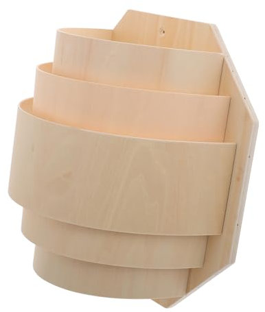 JEWEDECO Paralume Per Sauna in Legno Di Pioppo Trasparente e Leggero Per Illuminazione Soffusa Accessorio Protettivo Antisfondamento Per Lampade Da Sauna Domestica Facile Da Installare