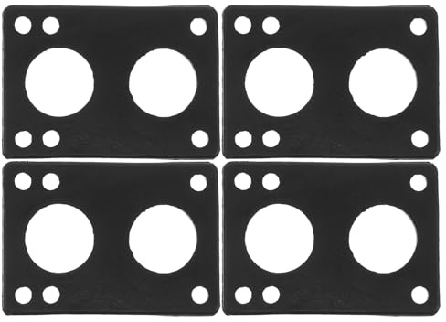 FUNOMOCYA 4 St Skateboard Riser Pads Gummi Stötdämpande Distansplattor Anti-vibrationsskydd För Longboard och Cruiser Truck Förhindrar Wheel Bite och Minskar Ljud