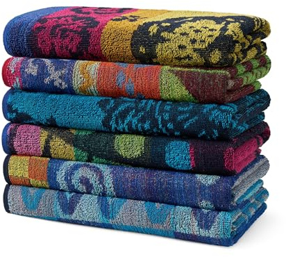 Ben Kaufman Terry Beach & Pool Towel - Large Cotton Towels for Pool, Beach, Bath, Gym & More - Soft, Absorbent & Oversized Beach Towel Bundle - Multipack with Assorted Colors - 30” x 60” (6-Pack)