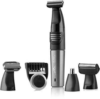 ETA Blade Master Multi-Groomer I 5 in 1 Rasierer I Nass- und Trocken I 50min Laufzeit I 3.2V Li-Ion-Akku I Bartschneider I Haarschneider I Ohren und Körperrasierer