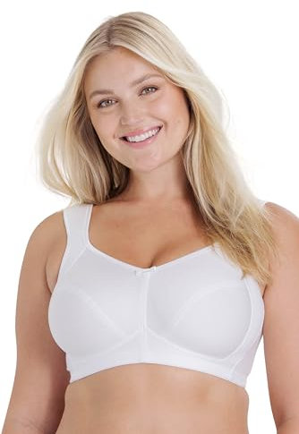 Miss Mary of Sweden Cotton Divide Non-Wired Bra – Skin-Relief Pocketed Design, Breathable Cotton, All-Day Comfort