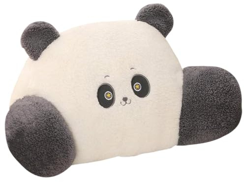 KYEQATY Kramkudde, läskudde för säng vuxen söt kramkudde tecknat djur ryggstödskudde med avtagbart skydd multifunktionella mjuka sängkuddar för hemmakontor bilanvändning panda