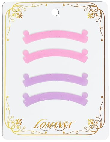 Lomansa Ruban Lifting des Cils, Outil Rehaussement de Cils, Empêche les Cils de Rebondir, pas Facile à Déformer et Réutilisable, 2 Paires(Rose Violet)