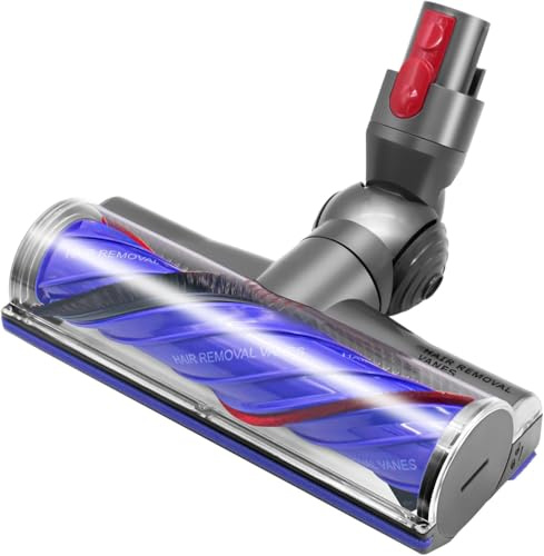 Cepillo Motorizado para Dyson V7 V8 V10 V11 V15 Aspiradoras, Cepillo de Cabezal Limpiador de Cabezal de turbina antienredos para aspiradora para Dyson SV10 SV11 SV12 SV14 para Moquetas y Suelos Duros