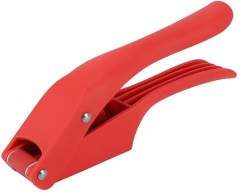 Vitlökspresser Vitlök Squeeze Tool Enkelt Att Använda Mångsidig Design Viktigt Köksverktyg Premiummaterial 2 i 1-funktion Gjord Av PP för Långvarig Användning Kompakt och (Röd)