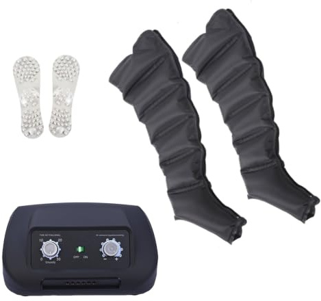 Joyfitness lymfdräneringsapparat, för ben, fötter, armar och buk, benkompressions-massagestövlar, lymfdränage massageapparat för blodcirkulation, vadsmärtlindring, avslappningsmaskin