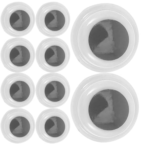 GLSTOY Ojos Móviles Autoadhesivos 6 MM 500 Unidades Ojos de Plástico para Manualidades Scrapbooking y Decoración de Peluches Accesorios Creativos para DIY y Juguetes