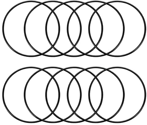 Mandouer Nitrile Rubber O-Rings, 49mm OD 44mm ID 2.5mm CS, Metric Rubber Washers and Seals for Tap, Plumbing, Automotive, Pack of 10