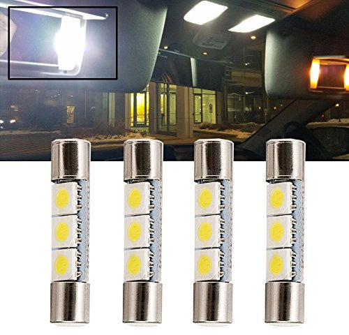 Lampadina LED bianca 28mm-31mm Vanity Mirror 6614 Fusibile LED Light 6641 Lampadina parasole interna TS-14V1C
