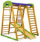 Kinder zu Hause aus Holz Akvarelka-Brown Baby Spielplatz Rutschbahn Kletternetz Ringe Kletterwand, EU-Warenlager, Zertifikat!