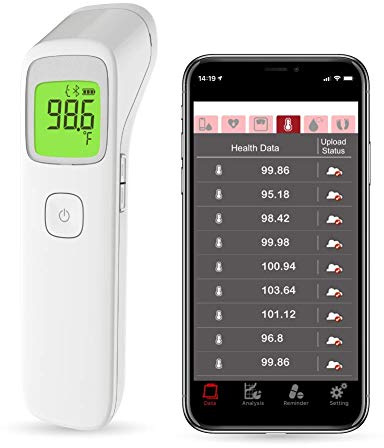 Uright Wireless Forehead Thermometer, Non-Contact Digital Thermometer for Adult, Baby and Children