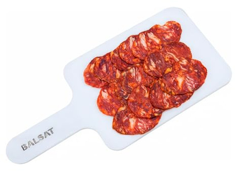 BALSAT | Pala De Cocina Para Envasado De Embutidos Al Vacío | Pala De Plástico Y Porta Embutido | Pala De Embutidos Funcional Como Porta Alimentos | Para Ensobrado Higiénico En Bolsas De Vacío