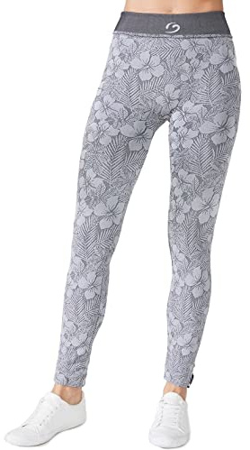 BeGood Legging Superslim Fiorato Donna. Sport o Tempo Libero. In Tessuto Innovativo Stimola, Snellisce, idrata e Rende Liscia la Pelle