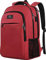MATEIN Laptop Rucksack 15,6 Zoll, Laptoprucksack mit Laptopfach und USB-Ladeanschluss Notebook Rucksack Wasserabweisend Arbeit Herren Backpack Reisen Business, Rot