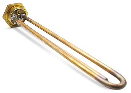 DOJA Barcelona | Resistance Chauffe Eau 1500W | Pack 1 | Resistance Thermoplongeur 220V | Longueur 300mm | Cuivre | Résistance Electrique Chauffante | pour Chauffe Eau Electrique, Ballon Eau Chaude