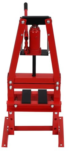 WOLEGM Pressa idraulica 6T, 40 x 32 x 745 cm, a forma di A, altezza di sollevamento 130 mm, regolazione a 3 marce, per prese auto, cuscinetti, giunti sferici, giunti a U