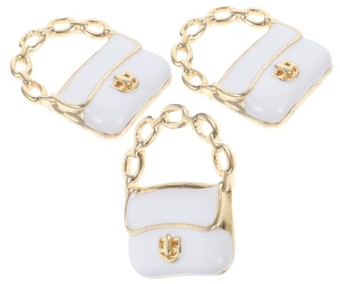 Toyvian Petits Sacs À Main pour Poupées Kits Miniatures en Alliage en Peluche PP Décor De Mini De Maison 3 Pièces