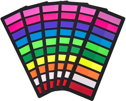 KICNIC Lot de 1420 marqueurs de page autocollants - 10 couleurs - Marqueurs d'index pour le marquage et la mise en évidence - Marqueurs adhésifs pour papeterie esthétique, fournitures de bureau
