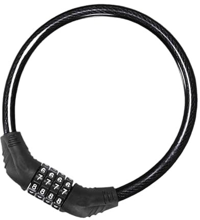 Godpqiui Fahrrad-Kettenschloss, Fahrrad-Zahlenschloss | 4-stelliges robustes schlüsselloses Fahrradschloss - Rücksetzbare robuste Zahlenschlösser mit Diebstahlschutz für Fahrräder für Motorräder,