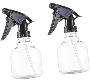 VICASKY 3 bottiglie spray, bollitore ricaricabile per parrucchieri, irrigazione e applicazioni in cucina, materiale di alta qualità, versatile, colore: nero