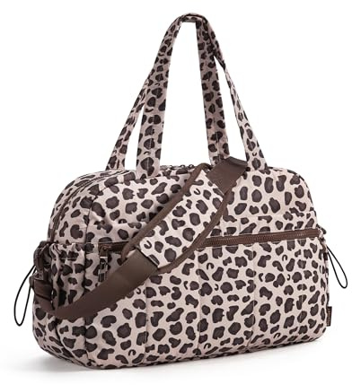 Bagsmart Borsa sportiva da donna, borsa da viaggio da 24 l, impermeabile, borsa da viaggio, bagaglio a mano, palestra, clinica, borsa ospedaliera, borsa ospedaliera con PVC per fitness, nuoto