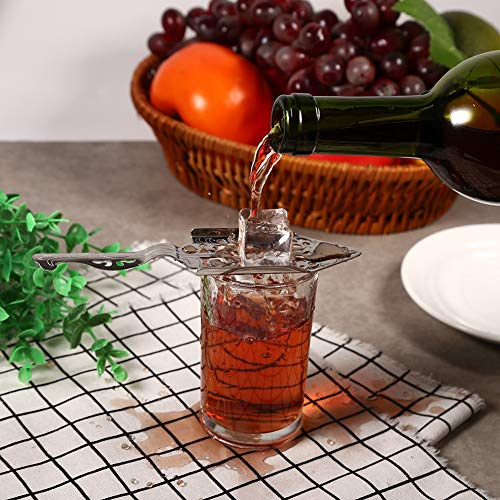 Rcniso Cucchiaio per assenzio 1 pz acciaio inossidabile 304 design unico cocktail bar tazza di vetro filtro per bere cucchiaio assenzio (cucchiaio da assenzio vintage)