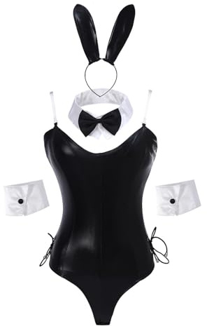 Costume de lingerie pour femme, body accrocheur – Ensemble de lingerie de costumade de lapin, pour rendez-vous galant, Halloween, rassemblements et fêtes pour adultes, petites amies et professionnels