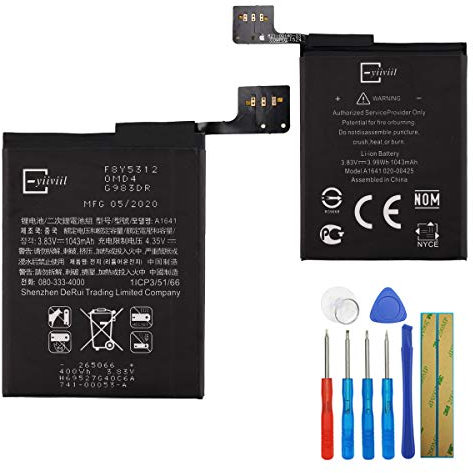 Batterie de rechange A1641 A1574 compatible avec Apple iPod Touch 6 6ème génération 1043 mAh 3,83 V + outils