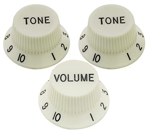 Musiclily Pro US Boutons ST 1 Volume 2 Tone Knobs Vert Menthe Lot de 2T1V