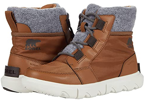 Sorel Women's Winter Boots, EXPLORER II CARNIVAL FELT WP, Brown (Velvet Tan, Blackened Brown), Size: 8