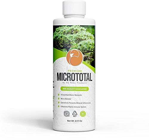 Liquid Bonsai Fertilizer Food Supplement - Micrototal Liquid Tree Fertilizer Helps Provide Trace Elements That Bonsai Trees Need When You See a Nutrient Deficiency