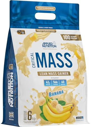 Applied Nutrition Critical Mass Professional (6000g) Banana - Viktökning - Med kreatin