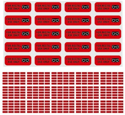 SHINEOFI 30 Blatt Aufkleber Nur Für Den Rektalen Gebrauch Selbstklebende Aufkleber Für Den Rektalen Gebrauch Wasserfeste Unfug-Warnetiketten Für Lustige Witze Im Kinderwagen