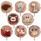 Sprifityy 8 Stück Kleiderhaken Kinder,Selbstklebender Haken aus Holz,Kleiderhaken für Kinder in Tierform, Wandhaken aus Holz, Garderoben Kinderzimmer Deco Geschenk