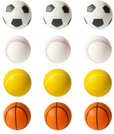 12pcs High Bounce Rubber Balls, 2.4'' Super Bouncy Handballs, Colorful Bouncing Ball Set for Indoor/Outdoor Games, Handball, Catch, Juggling